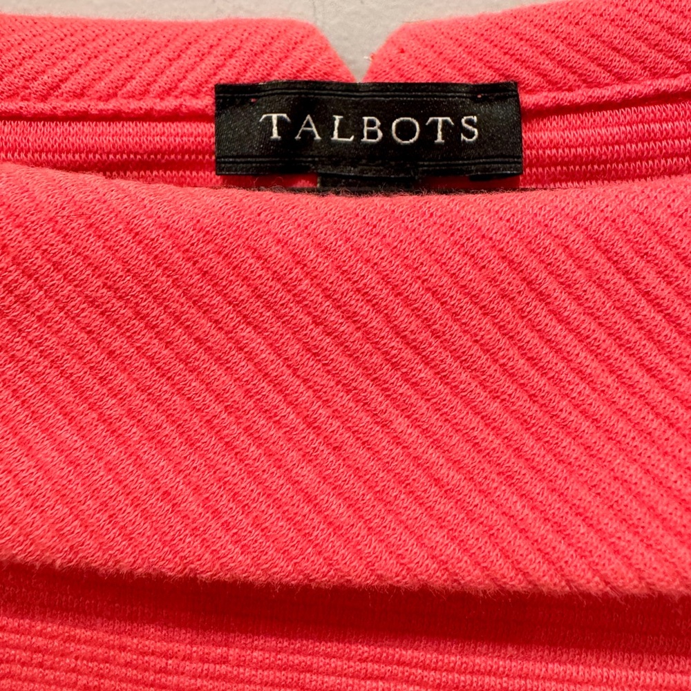 Talbots Pink Sabrina Portrait Collar Top NWT - Picture 5 of 13